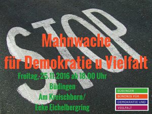 Read more about the article Büdingen: Mahnwache und Demo gegen die extreme Rechte