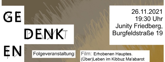 You are currently viewing Am 26.11 um 18.30 im Junity: Film „Erhobenen Hauptes. (Über)Leben im Kibbuz Ma’abaroth“